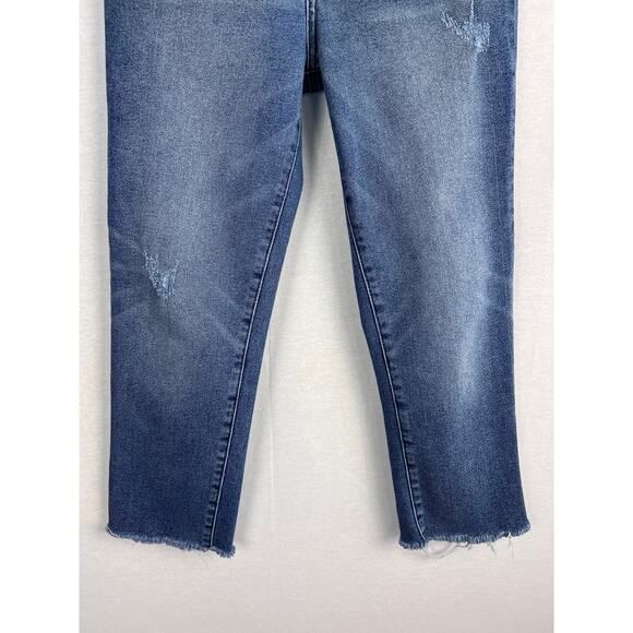 Evereve Jeans The Ever Straight Crop High Rise Denim Capsule Fall Contemporary - Picture 4 of 7